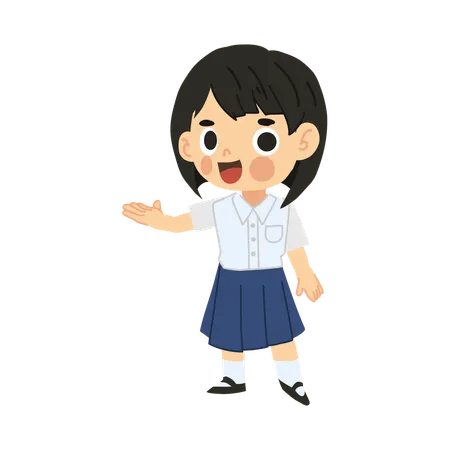 Happy Back to School Character  Illustration