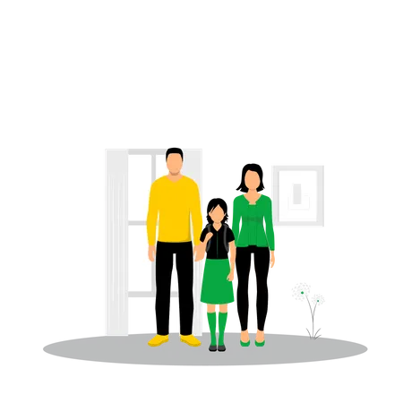 Happy Family  Illustration