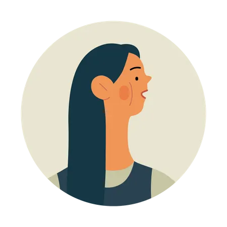 Happy woman  Illustration