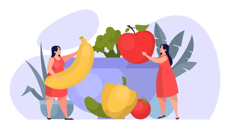 Healthy food  Illustration