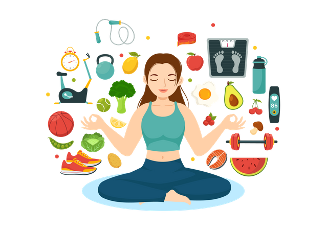Healthy Lifestyle  イラスト
