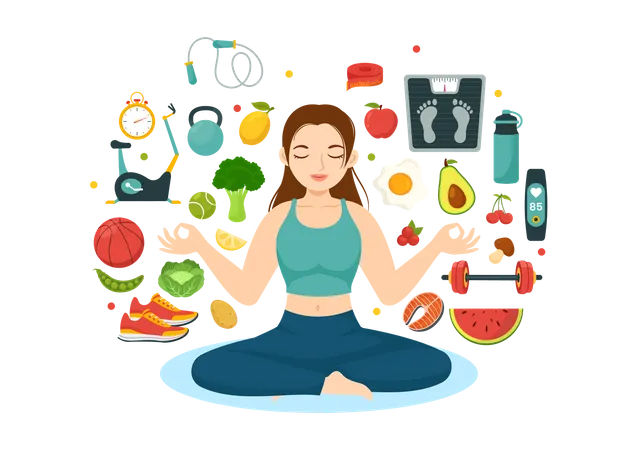 Healthy Lifestyle  イラスト