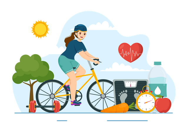 Healthy Lifestyle  イラスト