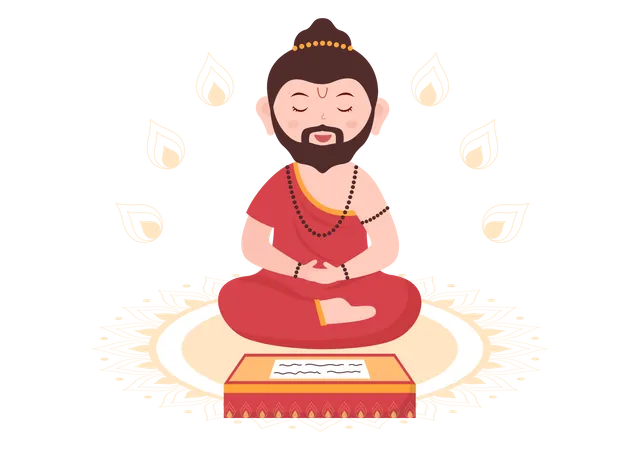Joyeux Guru Purnima  Illustration