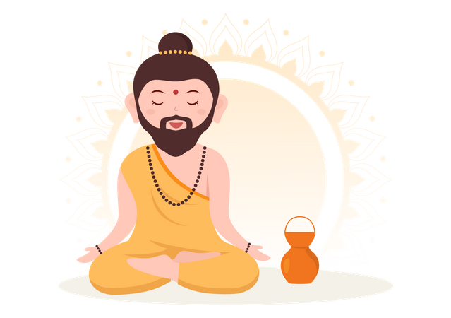 Joyeux Guru Purnima  Illustration