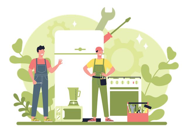 Home Appliance Repairman  イラスト