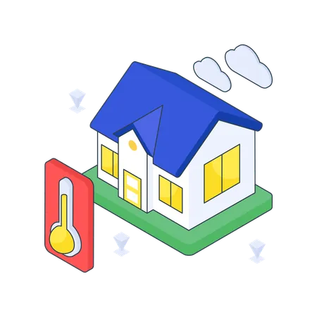 Home Temperature  Illustration