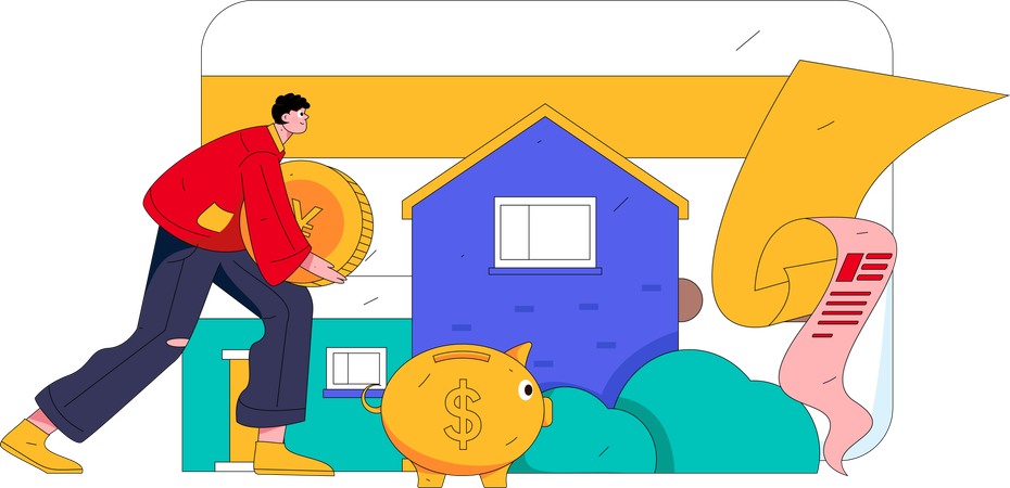 House Installments  Illustration