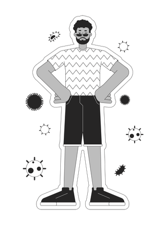 Reforçando o sistema imunológico  Ilustração
