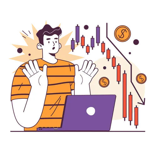 Declínio do investimento como indicador de recessão  Ilustração
