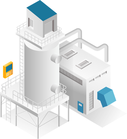 Industrial granulator  Illustration