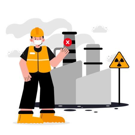 Industrial Pollution  Illustration