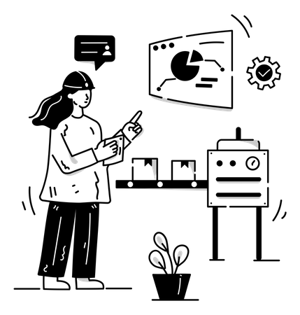 Industrial Production  Illustration