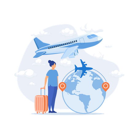 Intercontinental transportation  Illustration