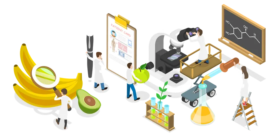 Investigación nutricional  Ilustración
