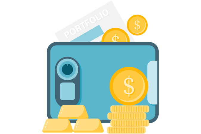 Investimento inteligente  Ilustração