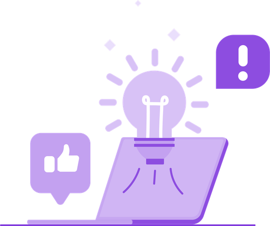 Kreative Idee generieren  Illustration
