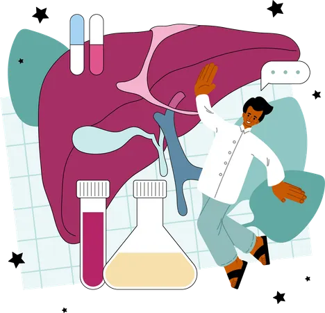 Liver treatment and treatment procedure  Ilustração