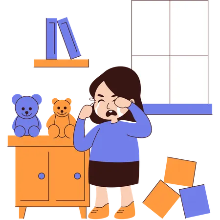 Llorar cuando estoy enojado  Ilustración