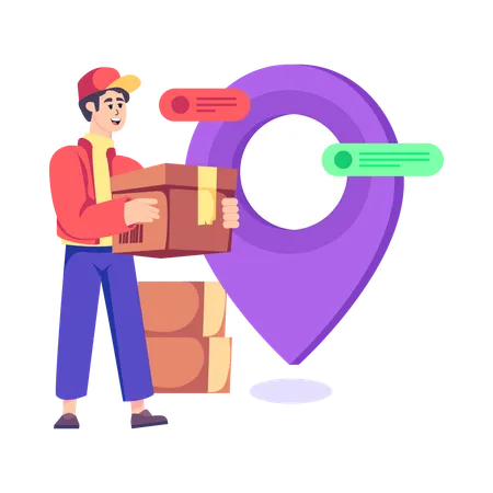 Local de entrega  Ilustração