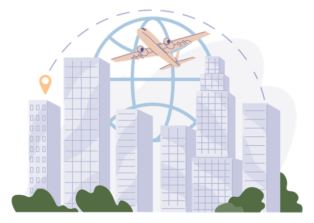 Logística internacional  Illustration