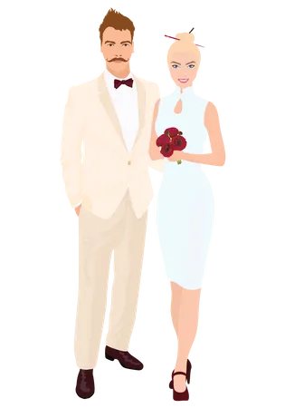 Lovely Couple  Illustration