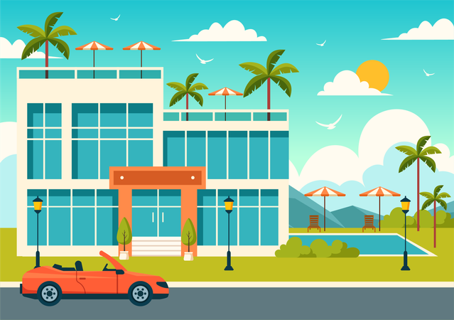 Luxury Resort  Illustration