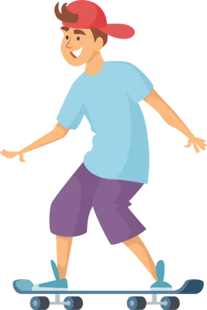 Male skater  Illustration