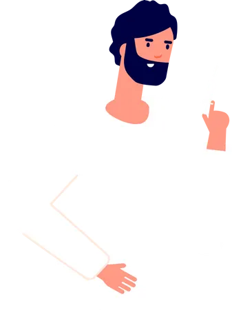 Man suffering stomach pain  Illustration