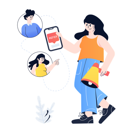 Marketing de referência  Ilustração