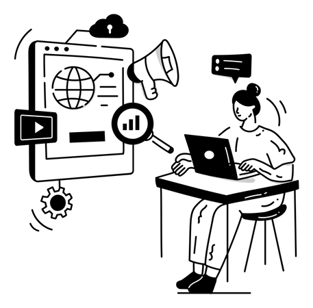 Marketing Studio  イラスト