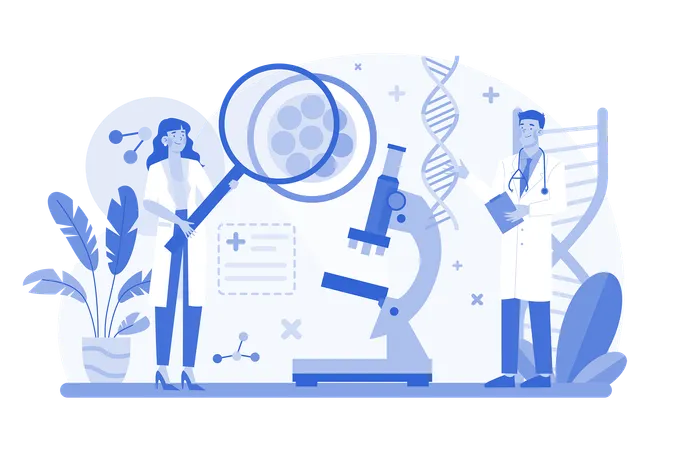 Medical Research  Illustration