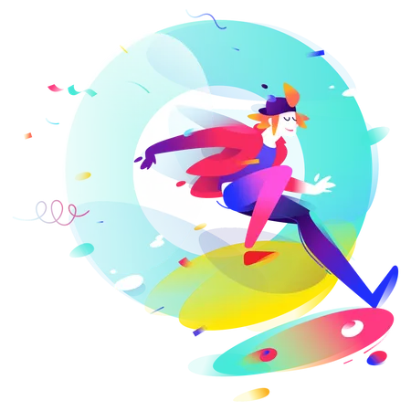 Garoto no skate  Ilustração