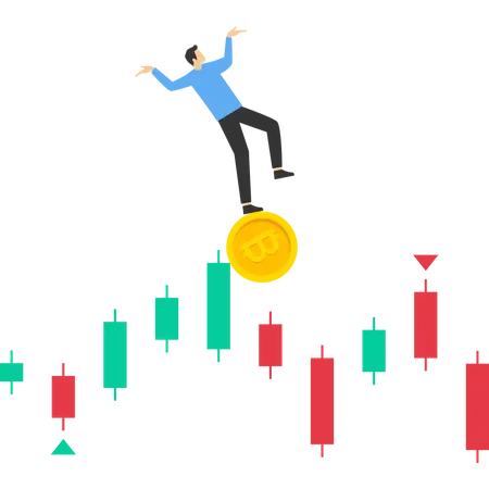 Mercado Bitcoin atingido por queda de preços  Ilustração