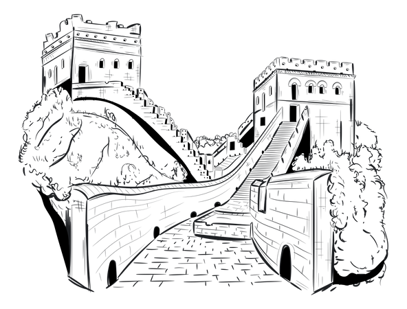 Mur de Chine  Illustration