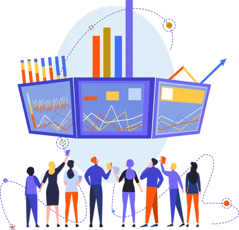 Negociación en el mercado de valores  Ilustración