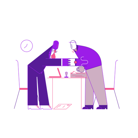 Acordo comercial  Ilustração