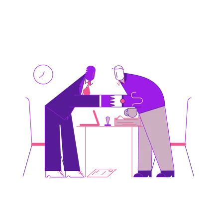 Acordo comercial  Ilustração