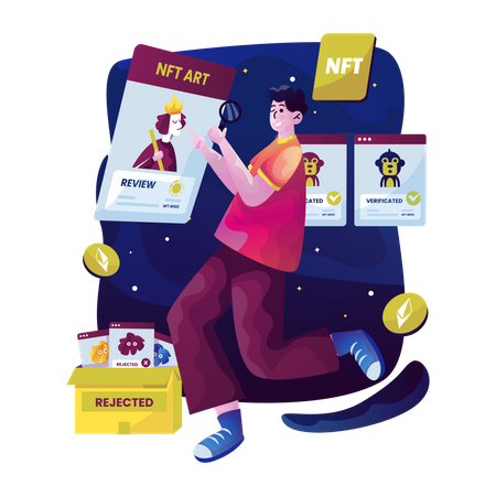 Mercado NFT  Ilustração