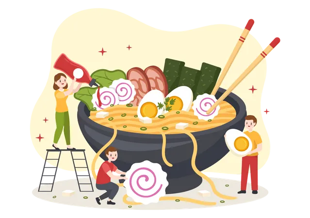 Nouilles ramen  Illustration