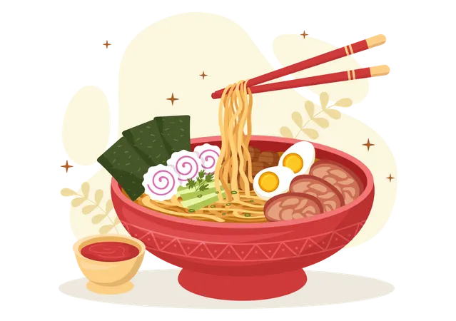 Nouilles ramen  Illustration
