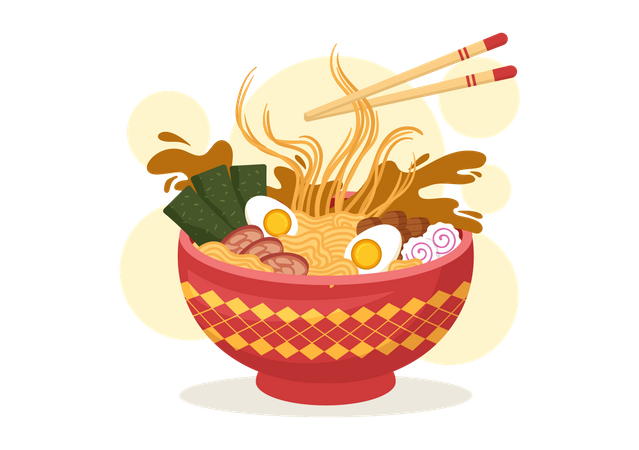 Nouilles ramen  Illustration