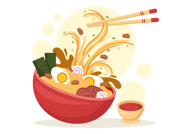 Nouilles ramen  Illustration