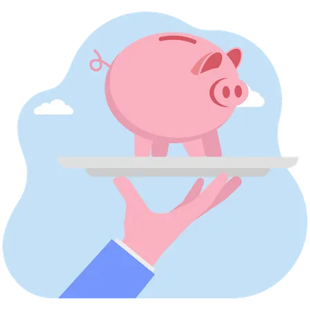 Offer investment and savings service  Illustration