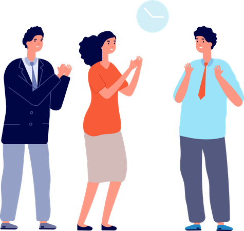Office enthusiastic  Illustration