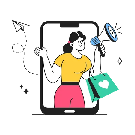 Online Promotion  Illustration