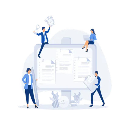 Organisation du flux de travail  Illustration