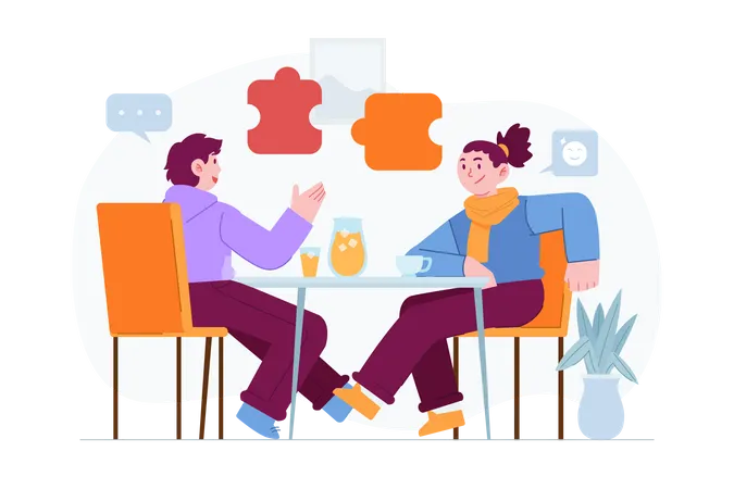Partnership solution  イラスト