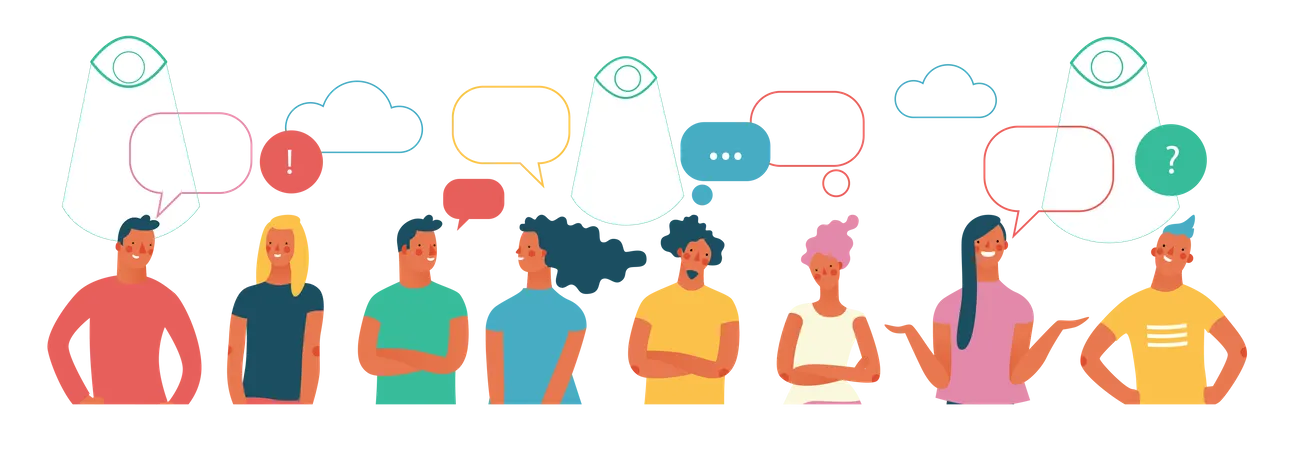 People Conversation  Illustration