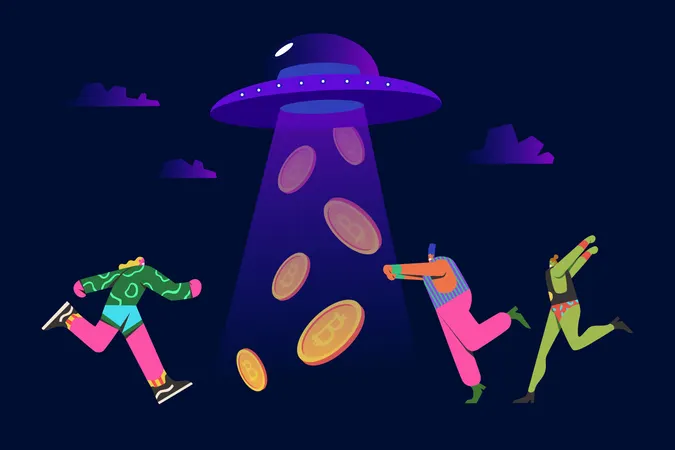 Perda de investimento em criptografia  Ilustração